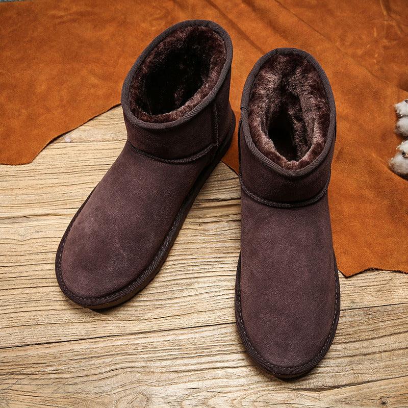 Trendy Fashion Plus Velvet Warm Men Boots - WOMONA.COM