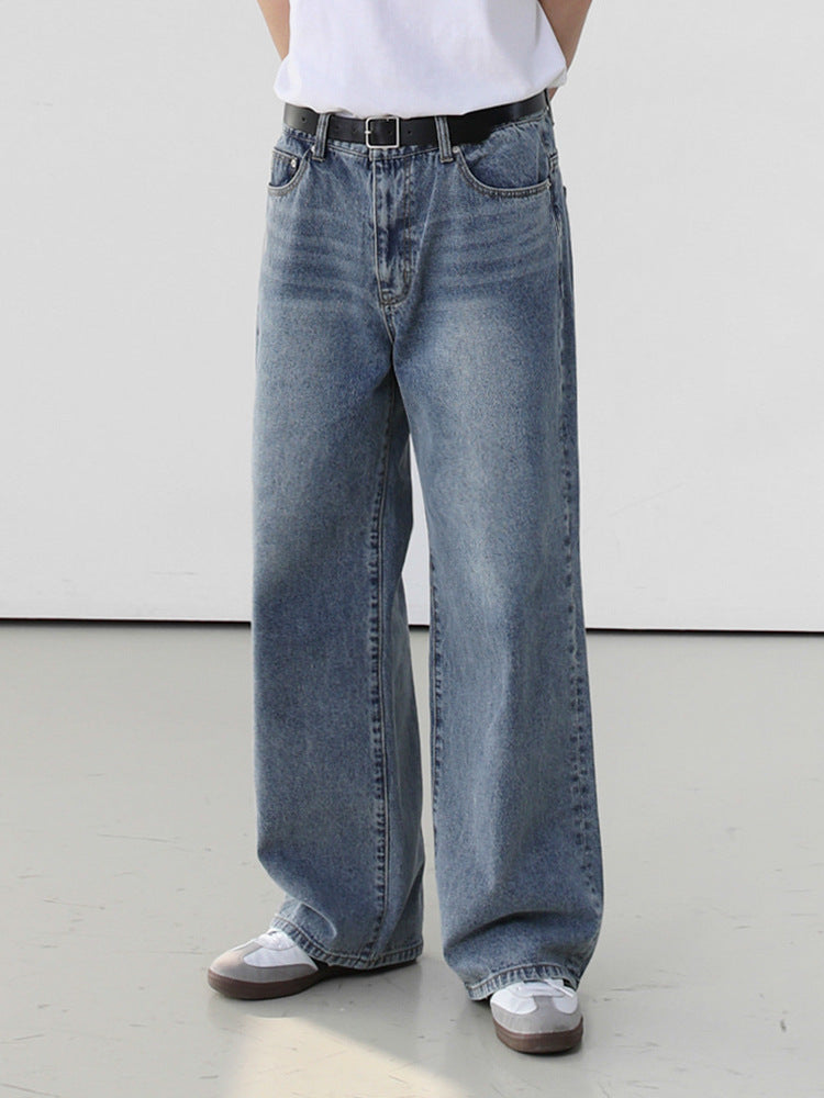 Fashion Personality Retro Washed Jeans Men - WOMONA.COM