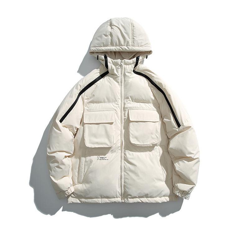 College Style Thickened Casual Cotton-padded Jacket Coat - WOMONA.COM