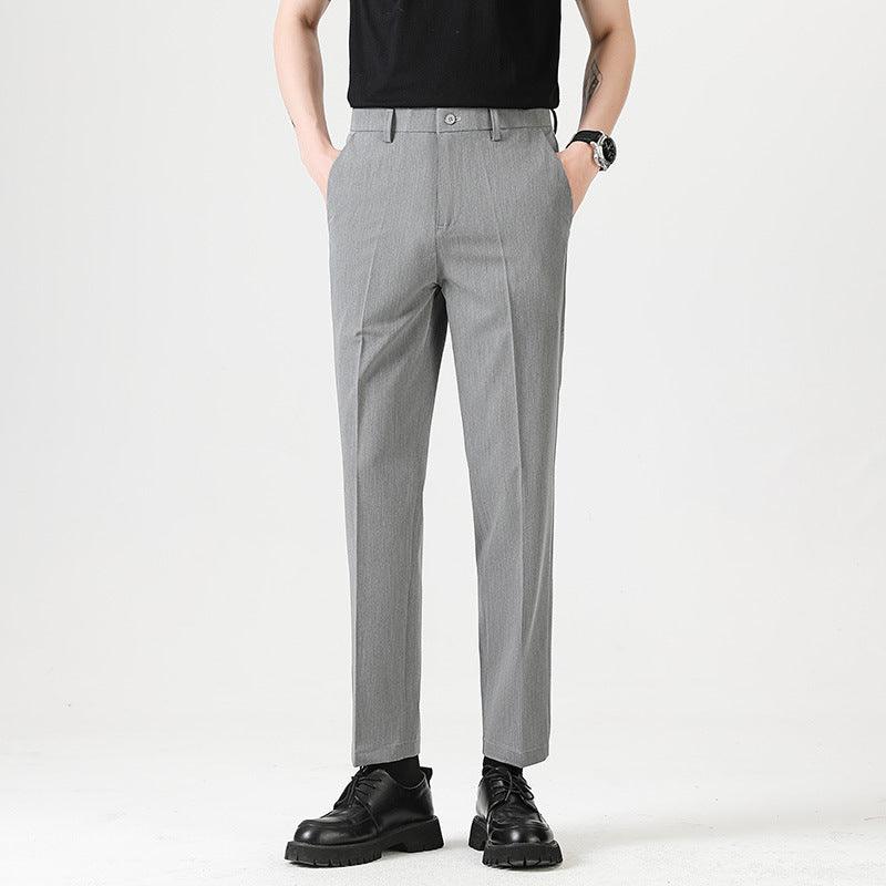 Casual Small Trousers Stretch Pencil Pants Men's - WOMONA.COM