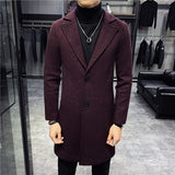 Men's Fashion Personality Windbreaker Slim Coat - WOMONA.COM