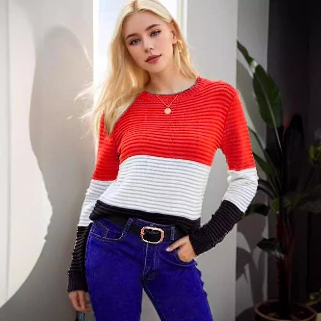Elegance Retro Slim-fit Figure Flattering Sweater - WOMONA.COM