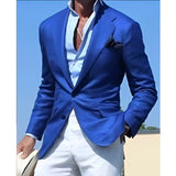 Men's Striped Blazer Casual Slim Fit - WOMONA.COM