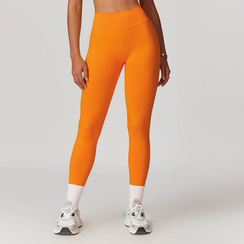 European And American Peach Hip Seamless Belly Contracting And Close-fitting Yoga Pants