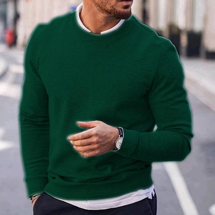 Pullover Men's Long Sleeved Sweater - WOMONA.COM