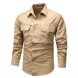 Retro Workwear Shirt Men's - WOMONA.COM