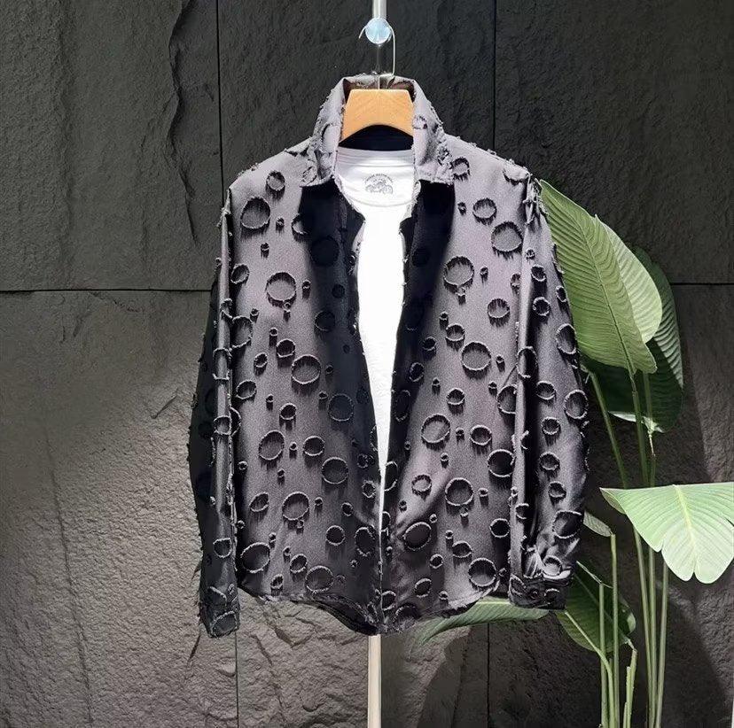 Street Hip-hop Casual All-match Retro Fashion Shirt Men's - WOMONA.COM