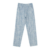 Ins Texture Sense Jacquard Old Loose Jeans Men - WOMONA.COM