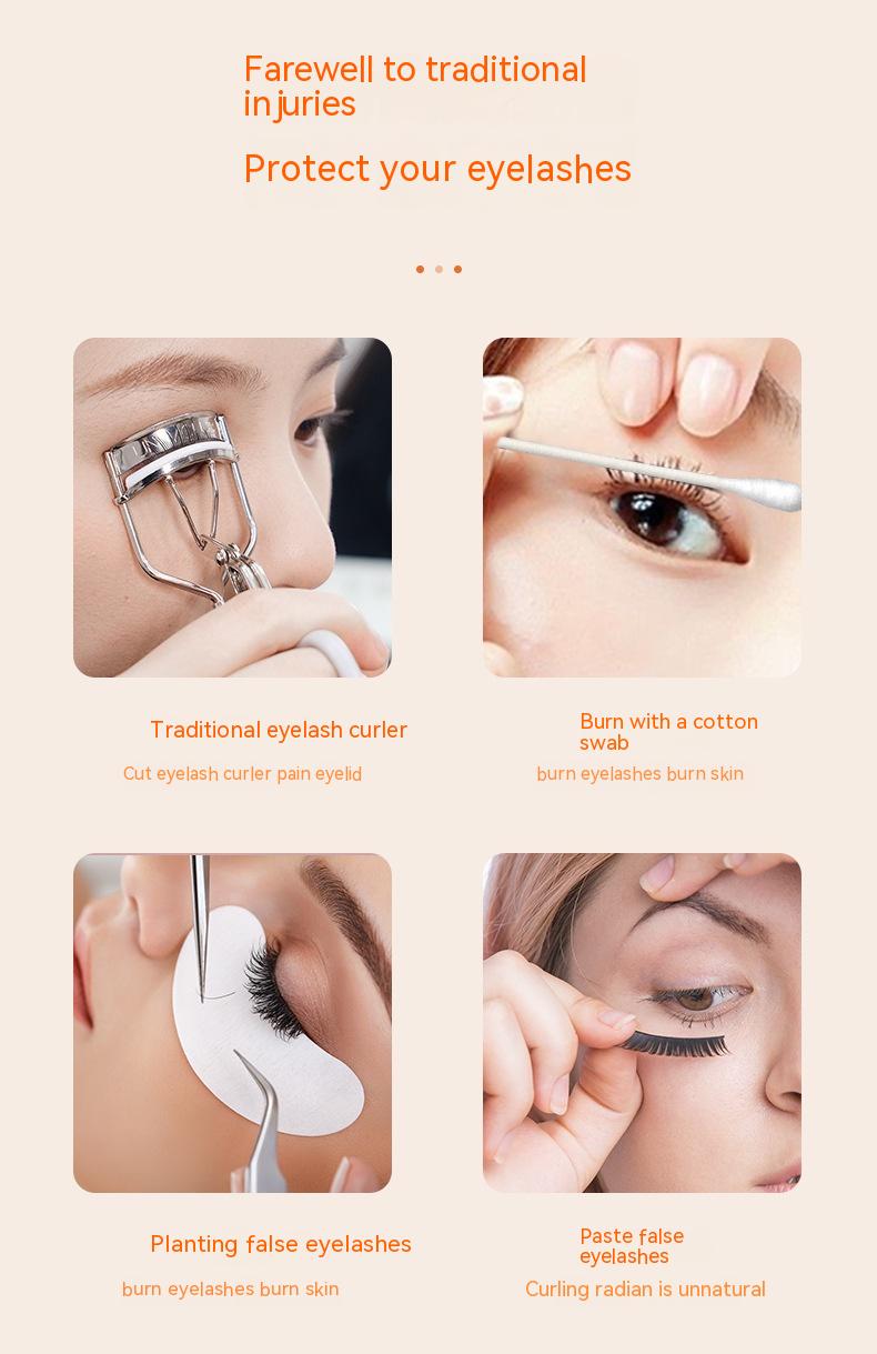 Charging Port Three-speed Temperature Control Electric Eyelash Curler - WOMONA.COM