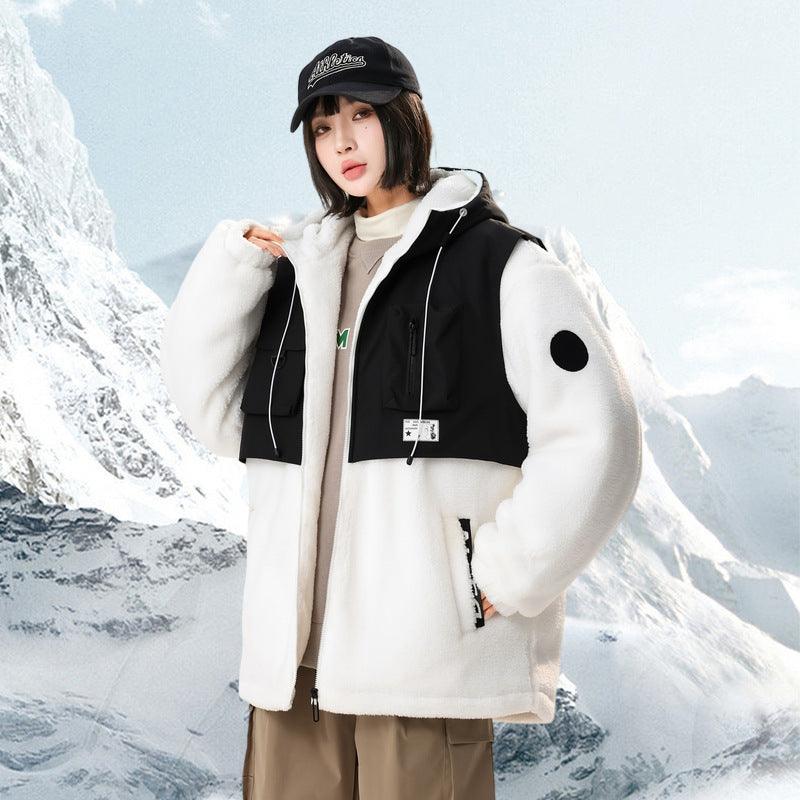 Lambswool Shell Jacket New Jacket Hong Kong Style - WOMONA.COM