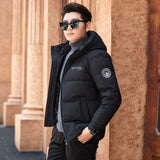 Men's New White Duck Hooded Down Jacket - WOMONA.COM