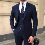 Men's Slim-fitting Suit Three-piece Suit