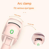 Charging Port Three-speed Temperature Control Electric Eyelash Curler - WOMONA.COM