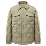 Lapel Thickening Down Jacket Men's Short Coat