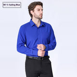 Commute Minimalist Business Professional Non-ironing Stretch Shirt Long Sleeve Men's High Sense