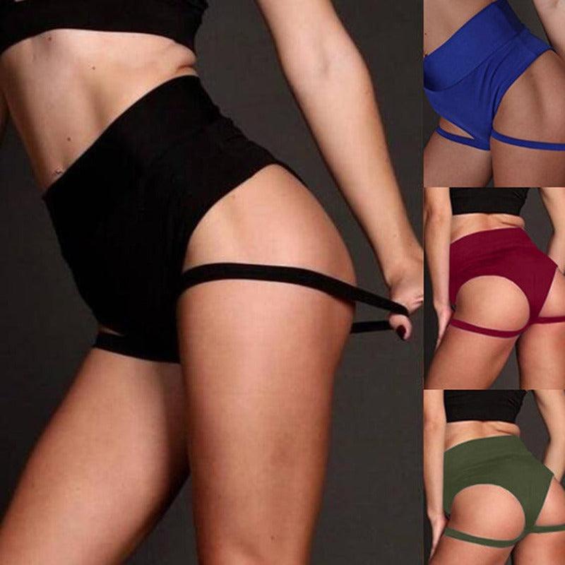 Exotic Dance Costume Exercise Strap Shorts Women's - WOMONA.COM