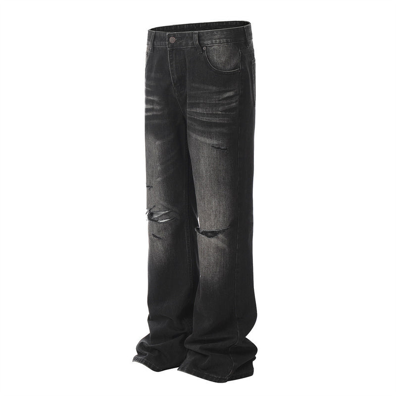 Retro Tattered Jeans Denim Trousers For Men - WOMONA.COM