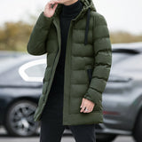 Long Hooded Jacket Men Winter Warm Windproof Coat - WOMONA.COM