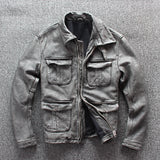 Men's Business Leather Jacket - WOMONA.COM