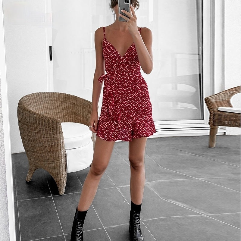 Hollow Soft Backless Robe Office Loose Cute Women Dresses - WOMONA.COM