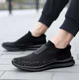 Mesh Sneakers For Men Non-slip Walking Running Shoes - WOMONA.COM