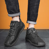 Zapatillas de deporte de moda para hombre, zapatos planos con velcro, de alta calidad