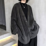 Korean Style Artificial Mink Fur Sweater Coat - WOMONA.COM