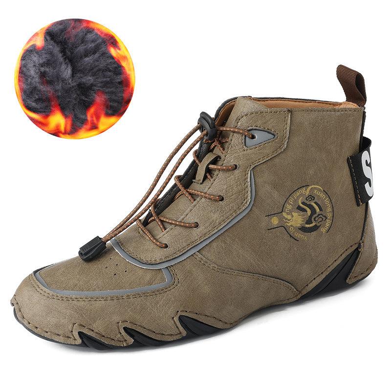 Plus Size Men's High-top Dr Martens Boots - WOMONA.COM