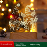 Christmas Decoration 3D Lamp Acrylic LED Night - WOMONA.COM