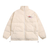 Men's High Street Simple Embroidery Letter Coat