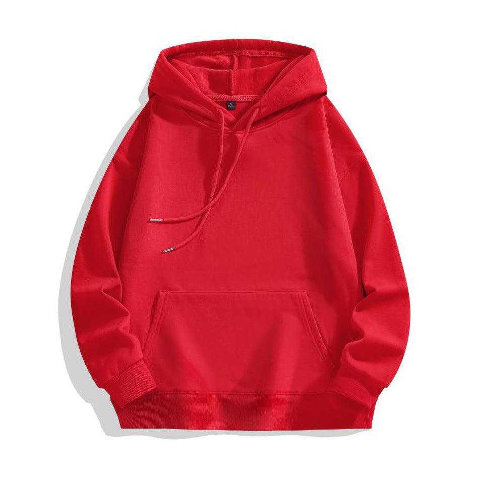 Heavy-duty Pure Cotton Hoodie With Plush Shoulder Loose Jacket - WOMONA.COM