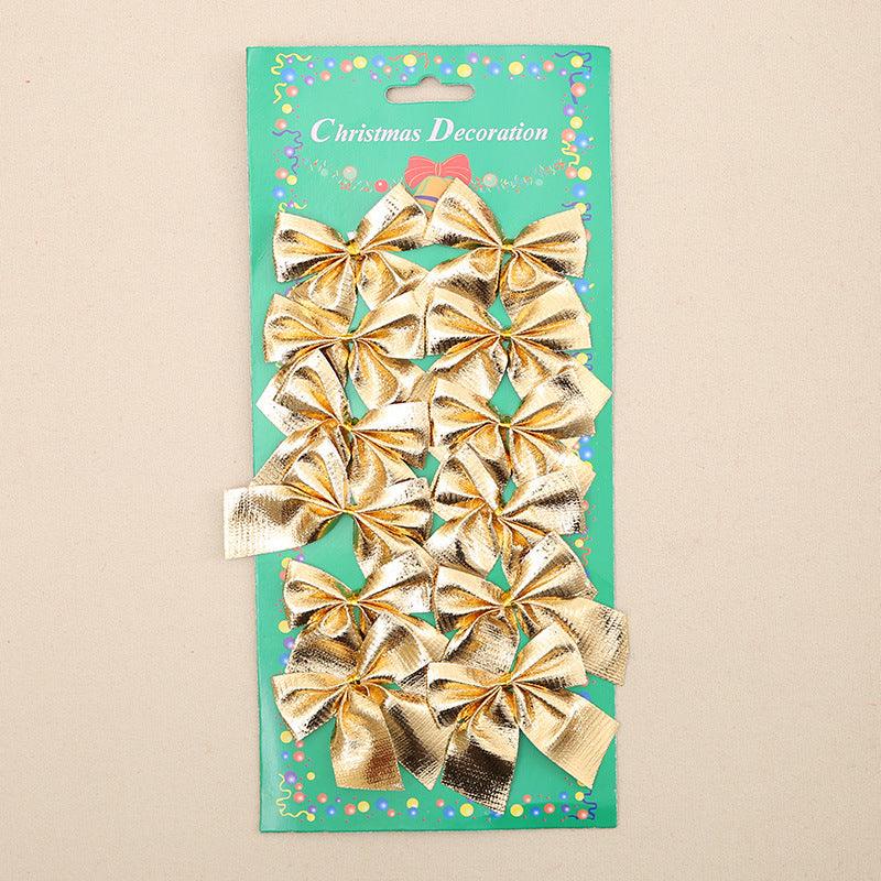 Christmas Tree Ornaments Christmas Decoration Bow - WOMONA.COM
