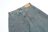 Distressed Washed Loose Jeans For Men - WOMONA.COM