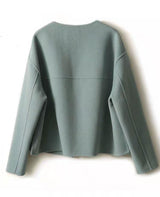 Round Neck Short Coat All-matching Youthful-looking Cardigan Top