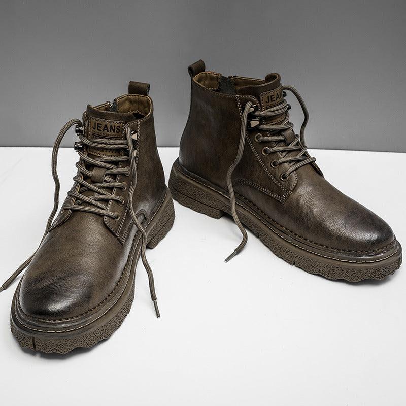 Men's British Working Wear Boots Waterproof - WOMONA.COM