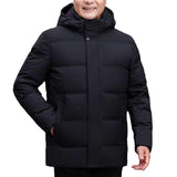 Men's Gradient Hooded Warm Winter Down Jacket