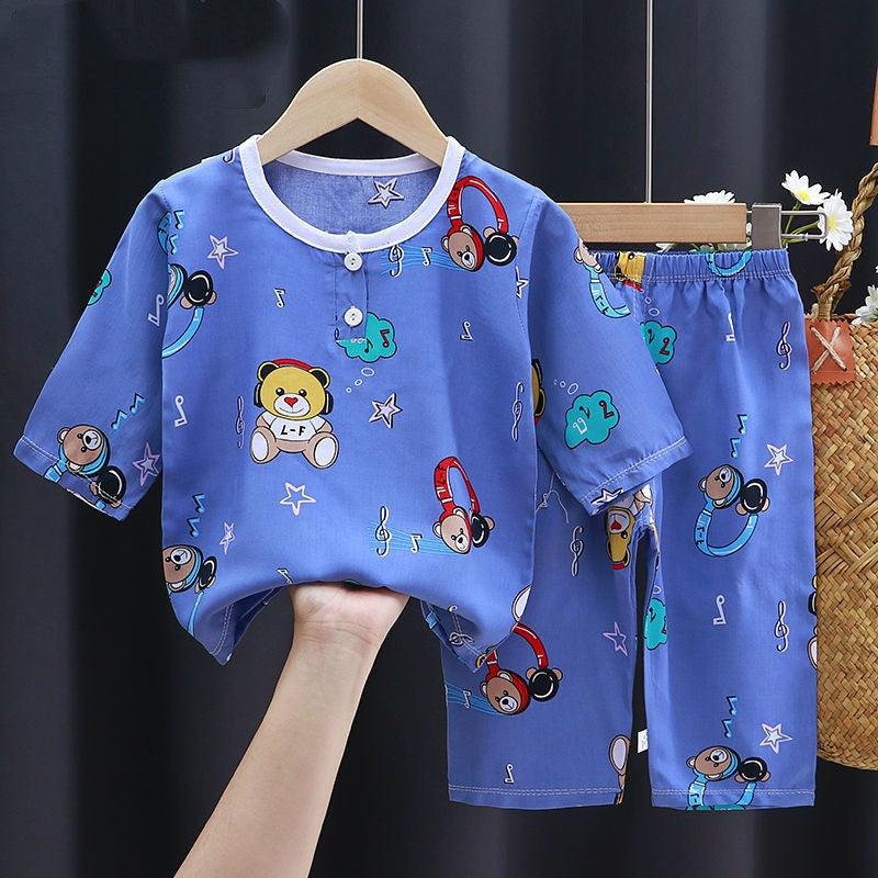 Summer Clothes Cotton Silk Air-conditioning Clothes Baby Clothes - WOMONA.COM