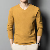 Business Low V-neck Men's Autumn Bottoming Shirt Inner Knitted Sweater