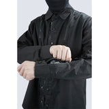 Men's Long Sleeve Loose Functional Deconstructed Work Shirt - WOMONA.COM