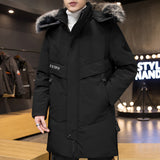 Down Jacket Long Thickened Warm Coat For Men - WOMONA.COM