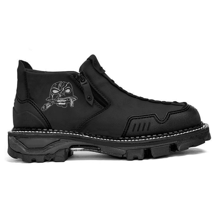Men's Fashion Halloween Skull Booties - WOMONA.COM