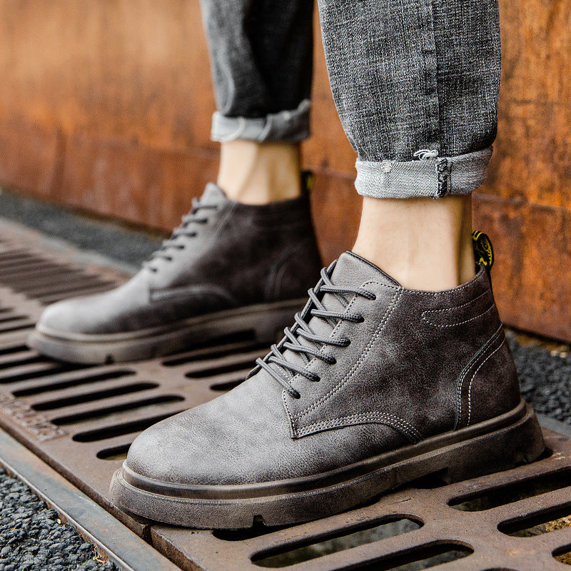 Casual Sports Shoes Plus Cashmere Martin Boots Men - WOMONA.COM