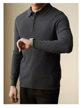 Men's Polo Collar Business Casual Sweater