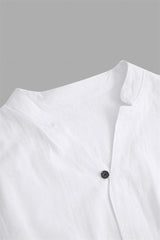 Cotton And Linen Half Sleeve Suit Men's Summer - WOMONA.COM