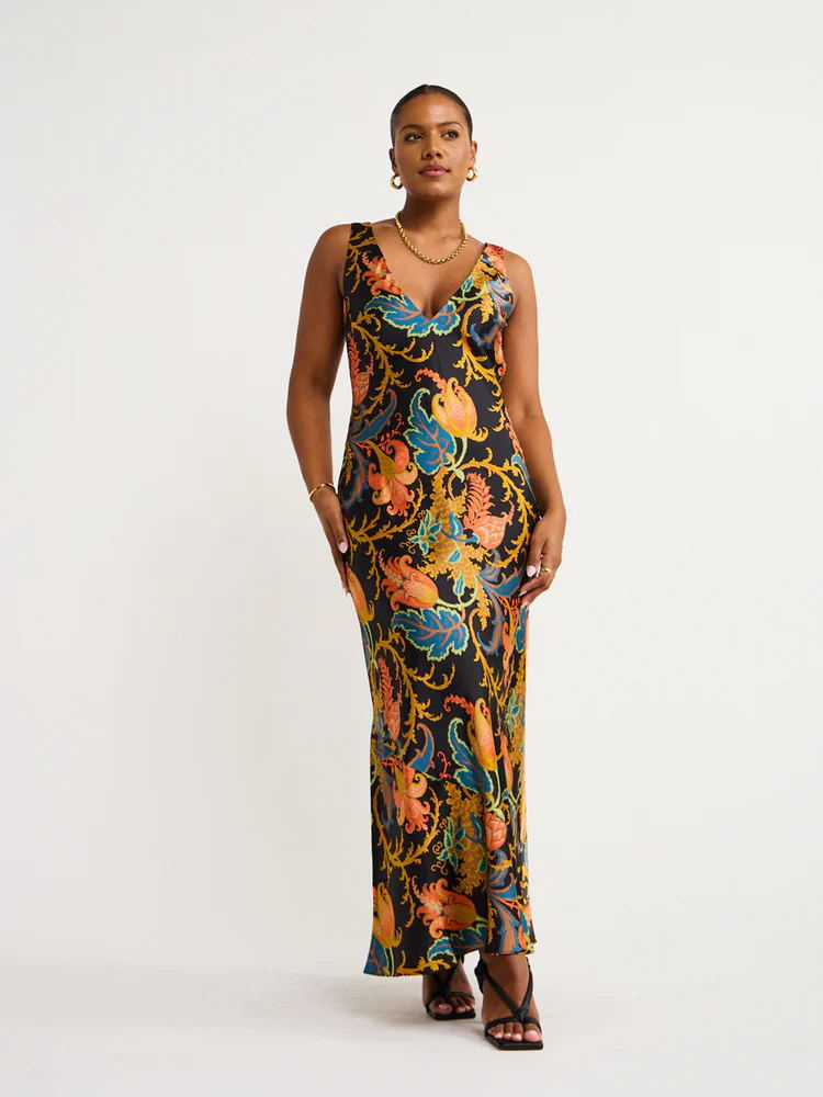 Fashion Sexy Print Dress Long Dress - WOMONA.COM