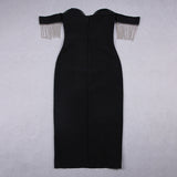 Tube Top Elegant Slim Bandage Dress Hip Skirt For Women - WOMONA.COM