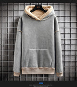 Lamb Wool Sweatshirt Velvet Padded Thickened Coat