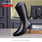 Men's Pointed Toe Business High-top Leather Boots