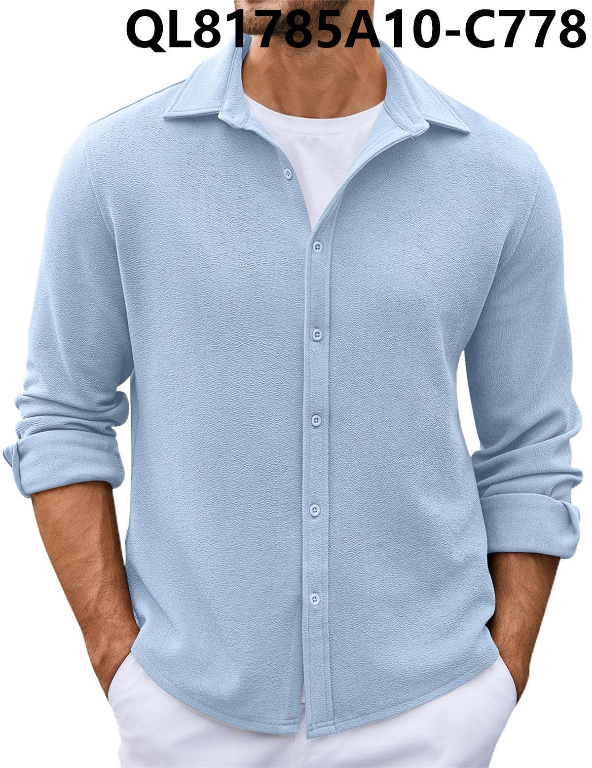 Men's Loose Trendy Short-sleeved Lapel Shirt - WOMONA.COM