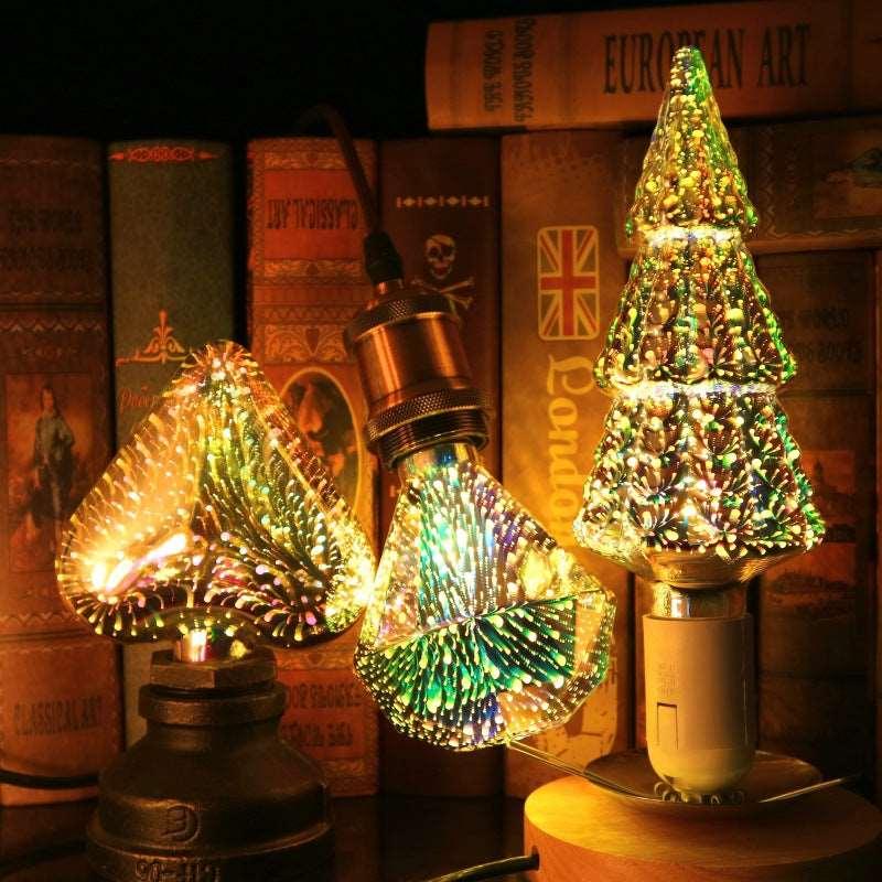 3D Fireworks Decorative Light Bulb Christmas Lights Christmas Home Decorations - WOMONA.COM